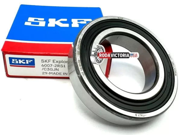 SKF 6007 2RS C3 GJN Deep Groove Ball Bearing, Rubber Sealed 35x62x14 mm