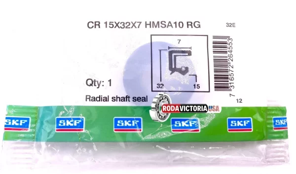 SKF 15x32x7 mm HMSA10 RG Perbunan Metric Oil Seal Double Lip with Spring - Image 3
