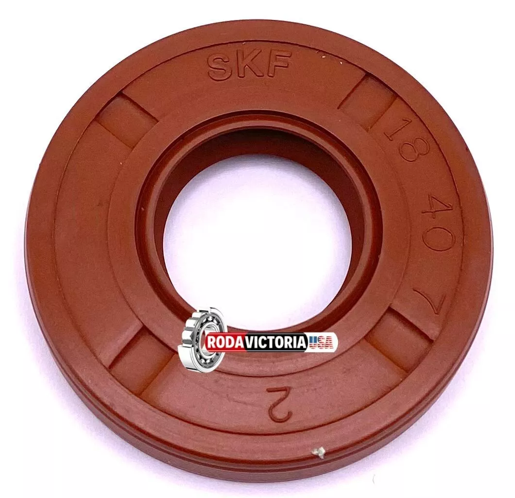 SKF 18x40x7 mm HMSA10 10V FMK VITON METRIC OIL SEAL Double LIP with SPRING - Image 2