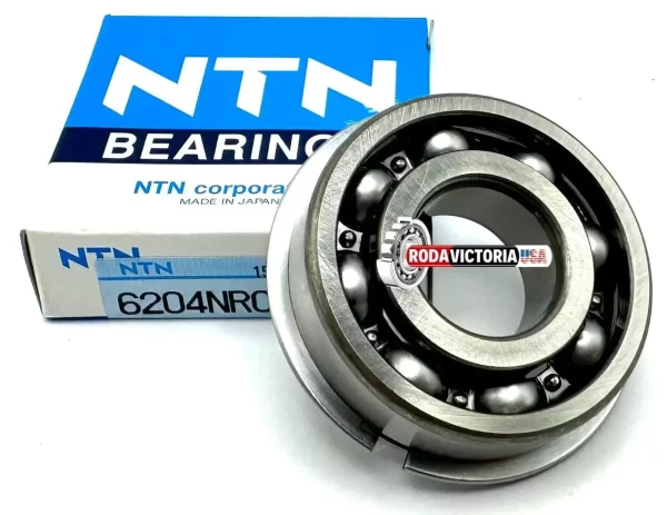 NTN JAPAN 6204 NR C3 BALL BEARING, OPEN TYPE, NO SEALS + SNAP RING 20x47x14 mm - Image 4