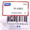 SKF W618/1 Deep Groove Ball Bearing, Open, No Seals Miniature Bearing 1x3x1 mm