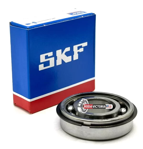 SKF 6004 NR DEEP GROOVE BALL BEARING, OPEN TYPE + SNAP RING 20x42x12 mm - Image 2