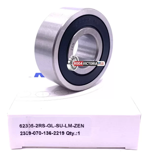 ZEN 62305 2RS, Deep Groove Ball Bearing, Rubber Sealed 25x62x24 mm - Image 3