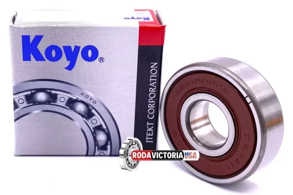 KOYO JAPAN 6201 2RDD C4 Deep Groove Ball Bearing, Rubber Sealed 6201-2RS C4 12x32x10 mm - Image 2