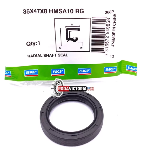 SKF 35x47x8 mm HMSA10 RG Perbunan Metric Oil Seal Single Lip with Spring