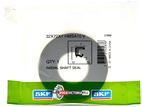 SKF 32x72x7 mm HMSA10 V FMK VITON METRIC OIL SEAL Single LIP with SPRING - Image 4