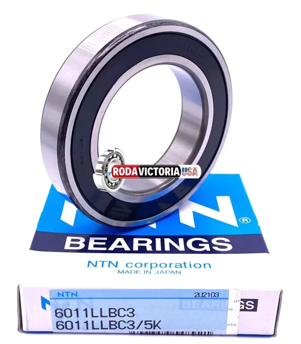 NTN JAPAN 6011 LLB C3 Ball Bearing, Rubber Sealed 6011 2RS DDU LLU 55x90x18 mm - Image 3