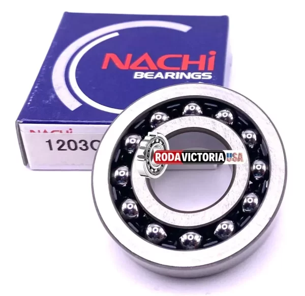 NACHI 1203 C3 SELF ALIGNING BALL BEARING 1203 17x40x12 mm - Image 2