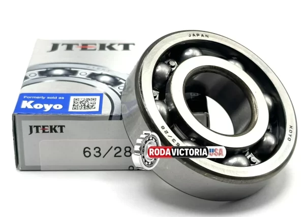 KOYO JAPAN 63/28 BALL BEARING, OPEN 91025-HL4-003 93306-37808-00 28x68x18mm