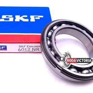 SKF 6012 NR Ball Bearing, Open Type, No Seals + Snap Ring 60x95x18 mm