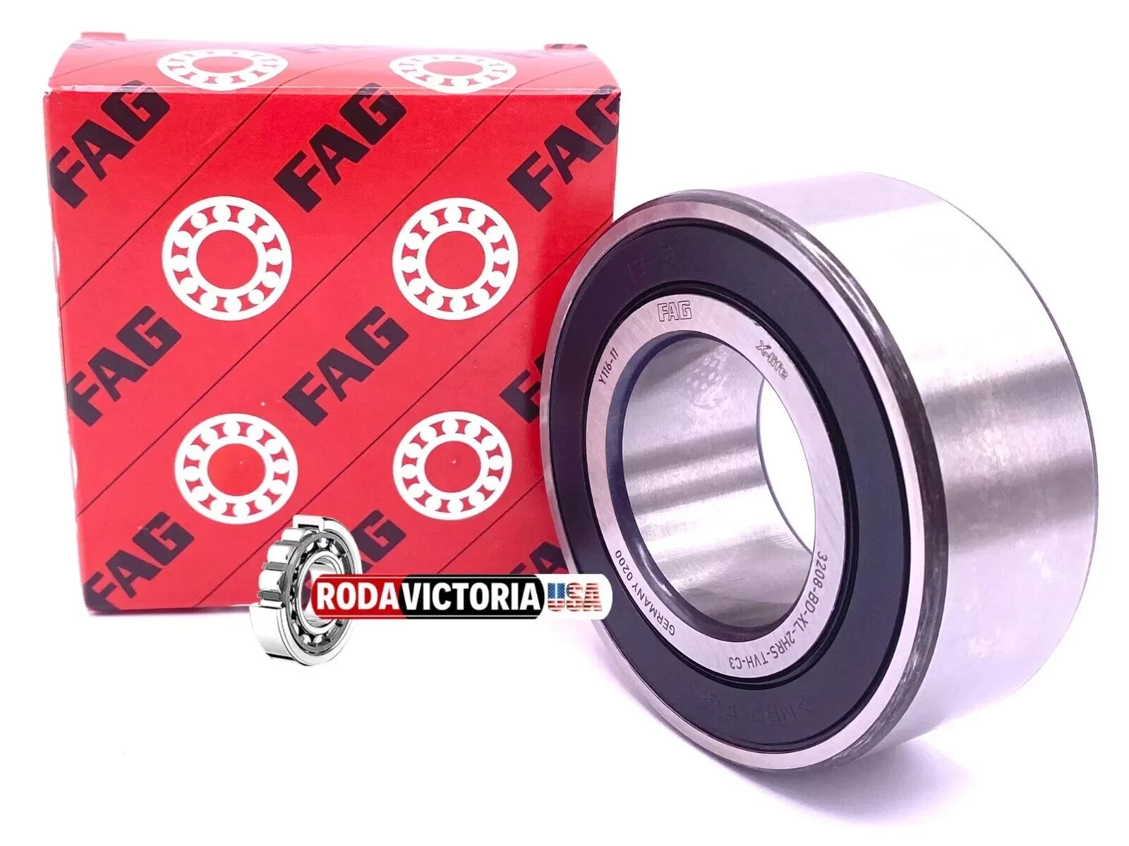 FAG Germany 3208 BD XL 2HRS TVH C3 Angular Contact Ball Bearing 40x80x30.2 mm - Image 2