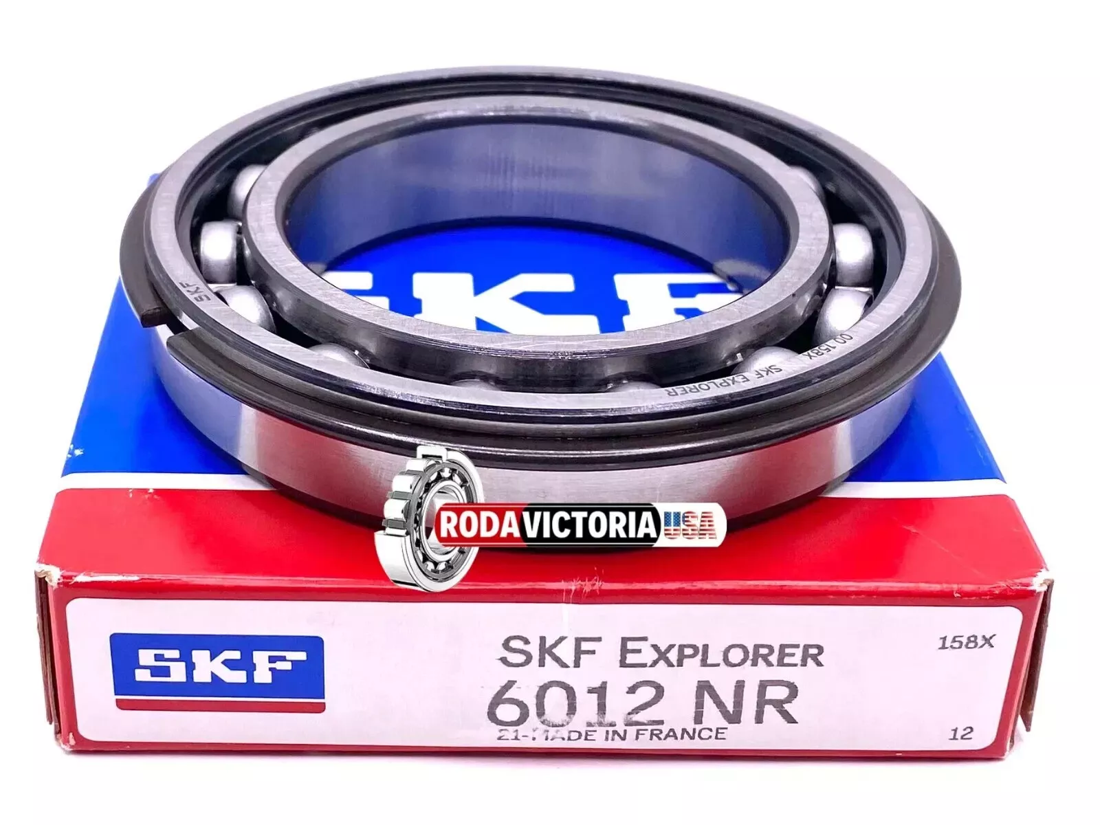 SKF 6012 NR Ball Bearing, Open Type, No Seals + Snap Ring 60x95x18 mm - Image 3