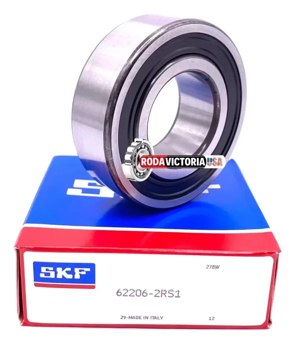 SKF 62206 2RS1 Deep Groove Ball Bearing, Rubber Sealed 30x62x20 mm