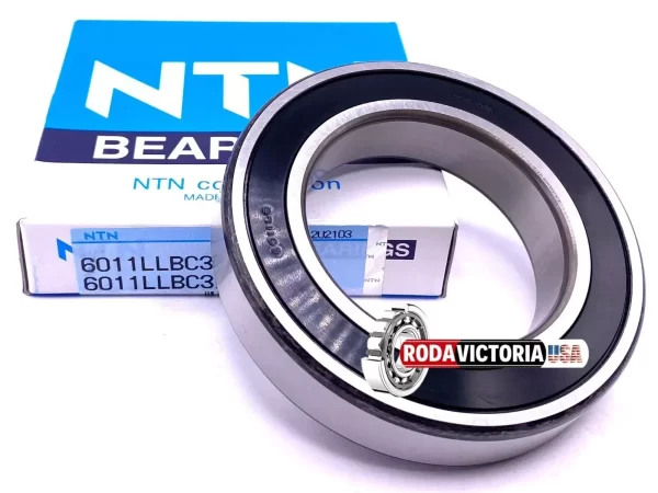 NTN JAPAN 6011 LLB C3 Ball Bearing, Rubber Sealed 6011 2RS DDU LLU 55x90x18 mm - Image 2