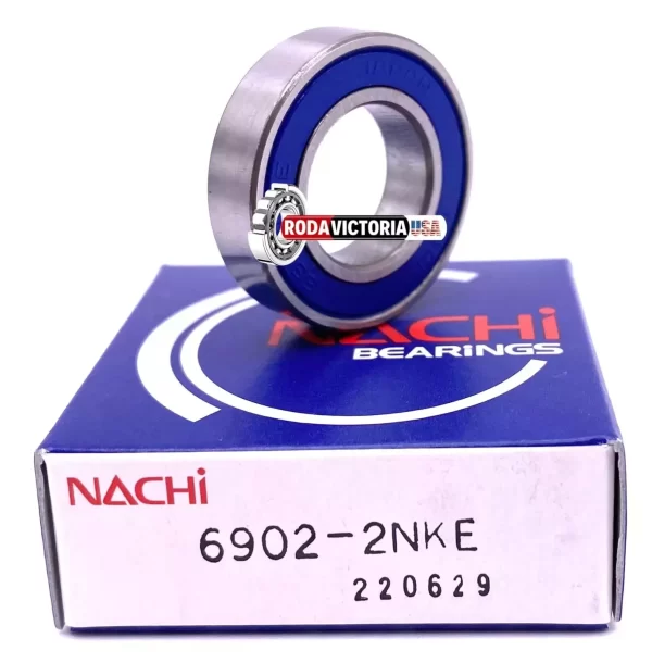 NACHI 6902 2NKE Ball Bearing, Rubber Sealed, Non Contact Sealed 61902 15x28x7 mm - Image 3