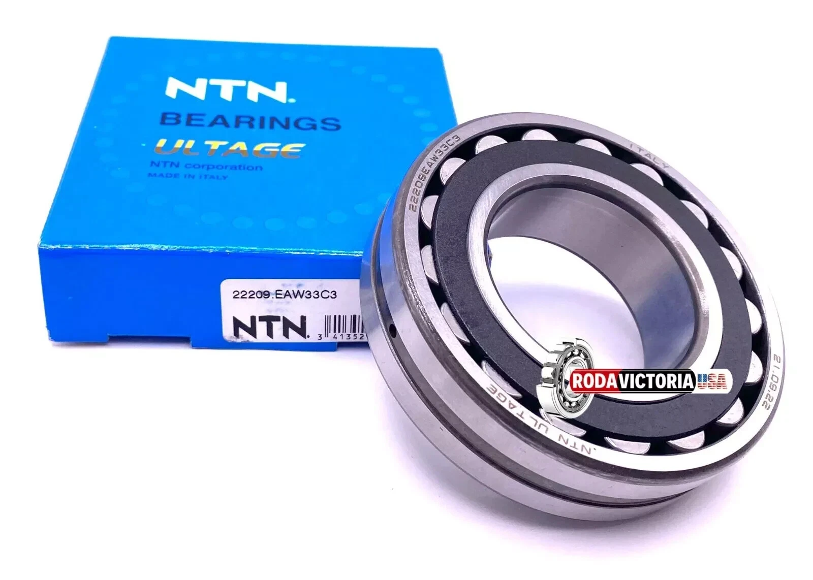 NTN Italy 22209 EAW33C3 Spherical Roller Bearing 45x85x23 mm