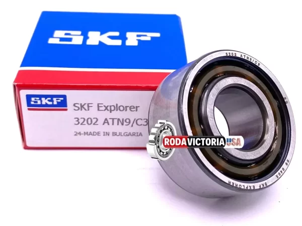 SKF 3202 ATN9 C3 Angular Contact Ball Bearing 15x35x15.9 mm - Image 2