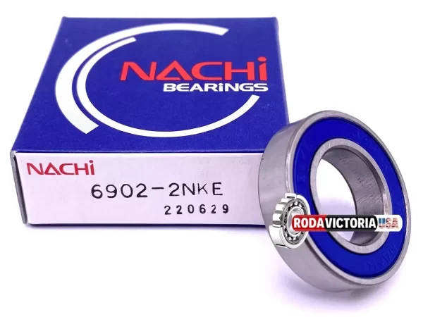 NACHI 6902 2NKE Ball Bearing, Rubber Sealed, Non Contact Sealed 61902 15x28x7 mm - Image 2