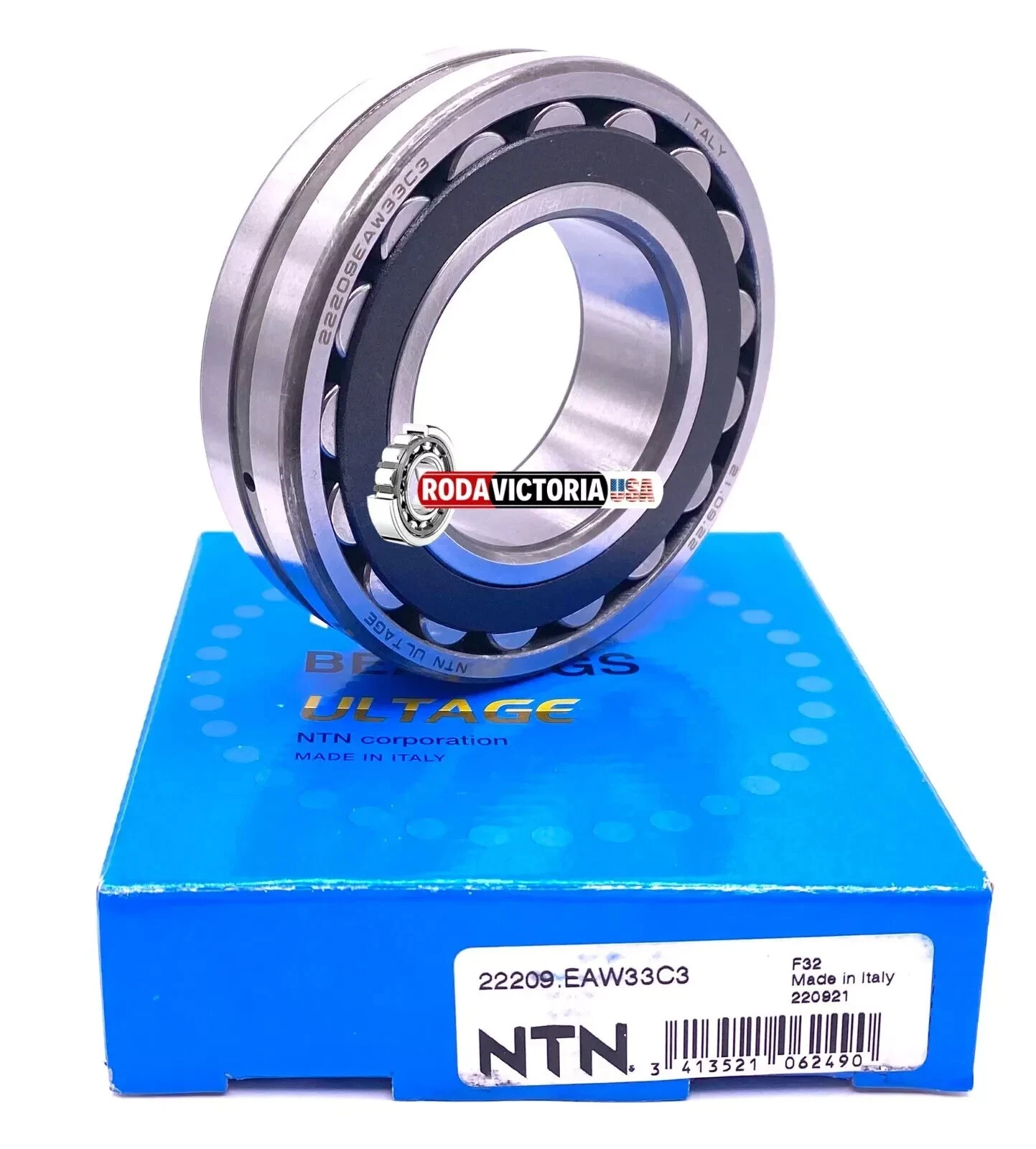 NTN Italy 22209 EAW33C3 Spherical Roller Bearing 45x85x23 mm - Image 3