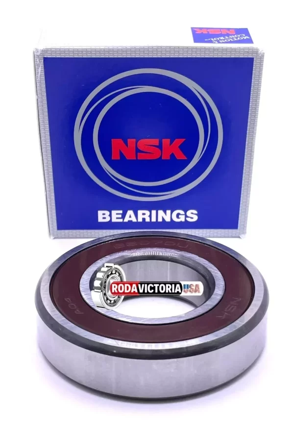 NSK 6207 DDU C3 Deep Groove Ball Bearing, Rubber Sealed 6207 2RS 35x72x17 mm