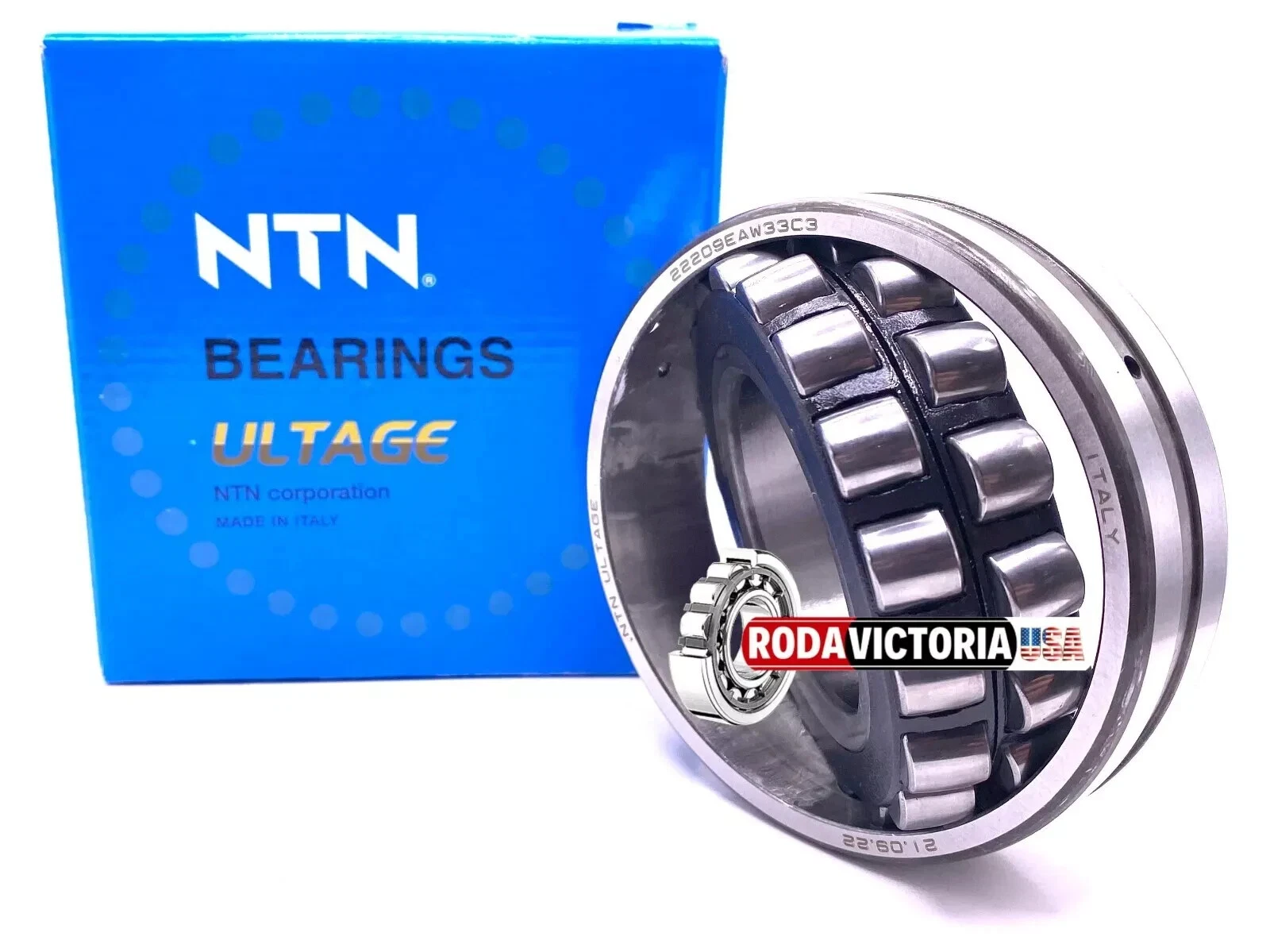 NTN Italy 22209 EAW33C3 Spherical Roller Bearing 45x85x23 mm - Image 2