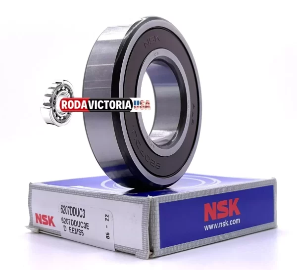 NSK 6207 DDU C3 Deep Groove Ball Bearing, Rubber Sealed 6207 2RS 35x72x17 mm - Image 3