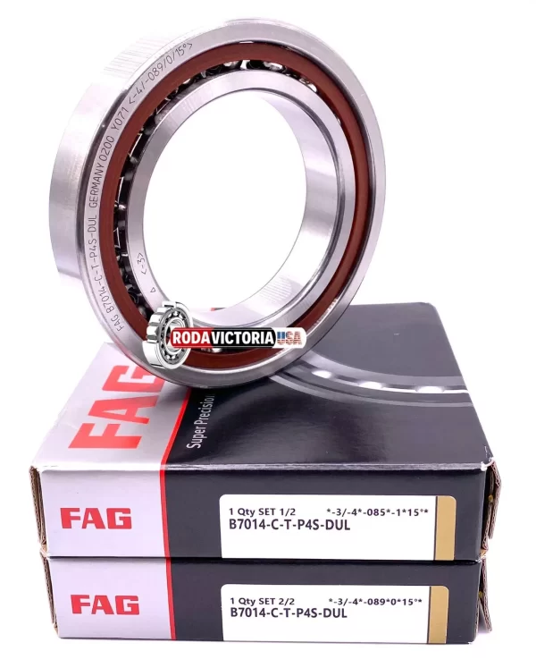 FAG Germany B7014 CT P4S DUL Two Single Row Bearing 70x110x40 mm - Image 4