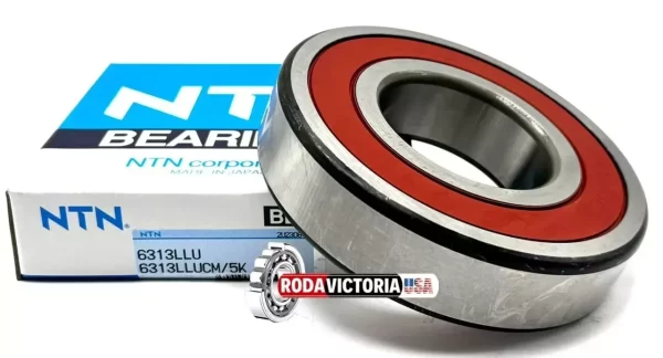 NTN Japan 6313 LLU Deep Groove Ball Bearing, Rubber Sealed 6313 2RS 65x140x33 mm