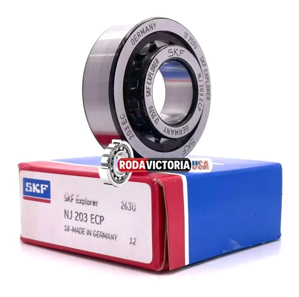 SKF MADE IN GERMANY NJ203 ECP C3 Cylindrical Roller Bearing 17x40x12 mm - Image 3