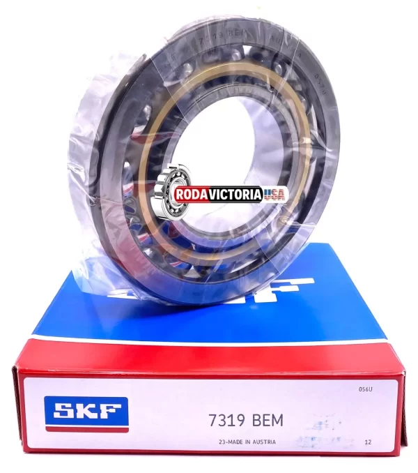 SKF 7319 BEM Single Row Angular Contact Ball Bearing, 95x200x45 mm