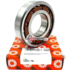 FAG 6207 TB Deep Groove Ball Bearing, Open, No Seals 35x72x17 mm