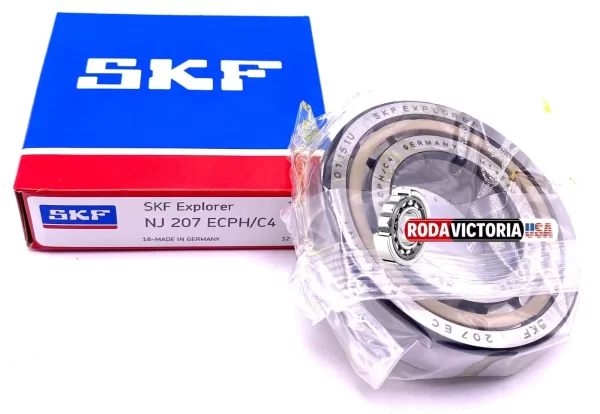 SKF Germany NJ207 ECPH C4 Cylindrical Roller Bearing 35x72x17 mm