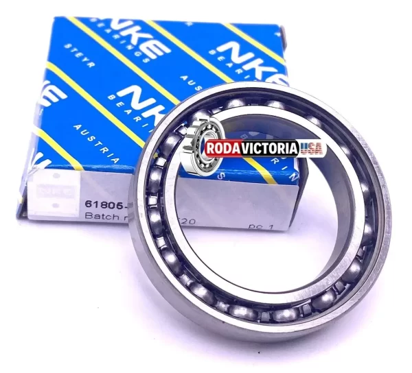 NKE 61805 C3 Deep Groove Ball Bearing, Open Type, No Seals 6805 25x37x7 ...