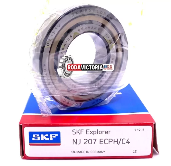 SKF Germany NJ207 ECPH C4 Cylindrical Roller Bearing 35x72x17 mm - Image 3