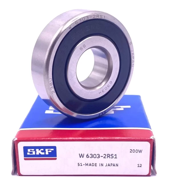 SKF W6303 2RS1 Stainlees Steel Ball Bearing, Rubber Sealed 17x47x14 mm - Image 3