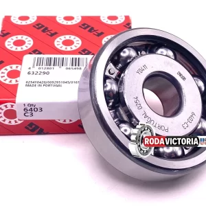 FAG 6403 C3 Deep Groove Radial Bearing, Open, No Seals 17x62x17 mm