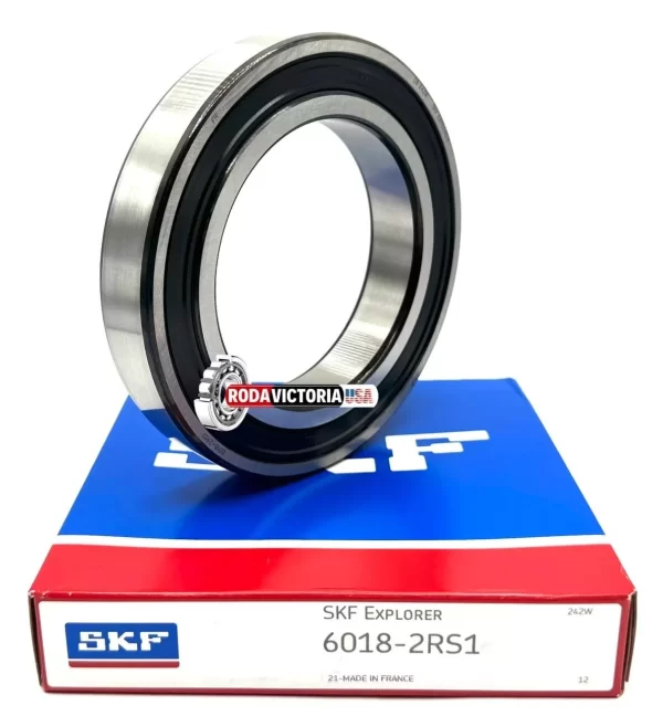 SKF 6018 2RS1 Deep Groove Ball Bearing Rubber Sealed 90x140x24 mm - Image 2