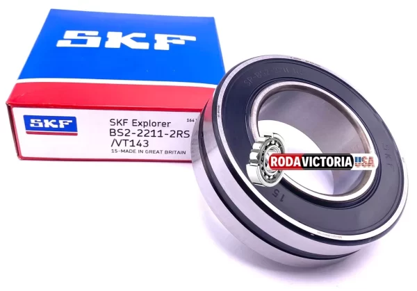 SKF BS2 2211 2RSK VT143 Spherical roller bearing 55x100x31 mm