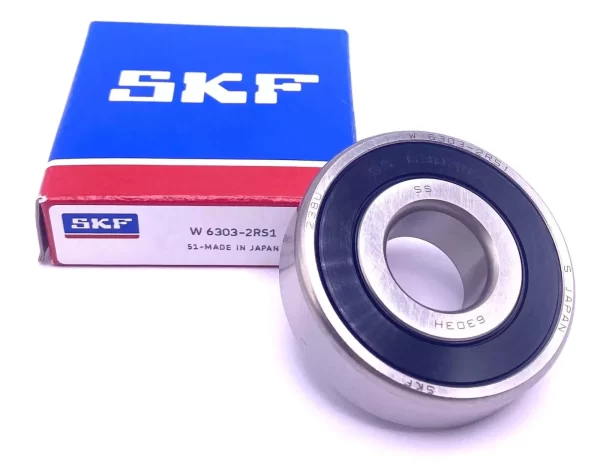 SKF W6303 2RS1 Stainlees Steel Ball Bearing, Rubber Sealed 17x47x14 mm - Image 2