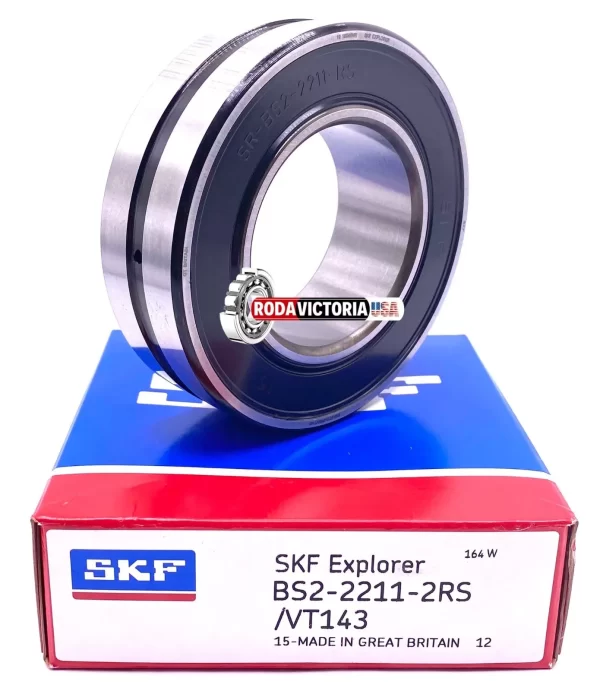 SKF BS2 2211 2RSK VT143 Spherical roller bearing 55x100x31 mm - Image 3