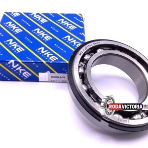 NKE 6009 NR Ball Bearing, Open Type, No Seals + Snap Ring 45x75x16 mm