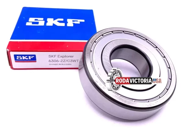 SKF 6306 ZZ C3 WT Deep Groove Ball Bearing 30x72x19 mm 6306 -2Z/C3WT - Image 2