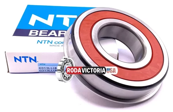 NTN Japan 6313 LLU NR Ball Bearing, Rubber Seal + Snap Ring 65x140x33 mm - Image 3