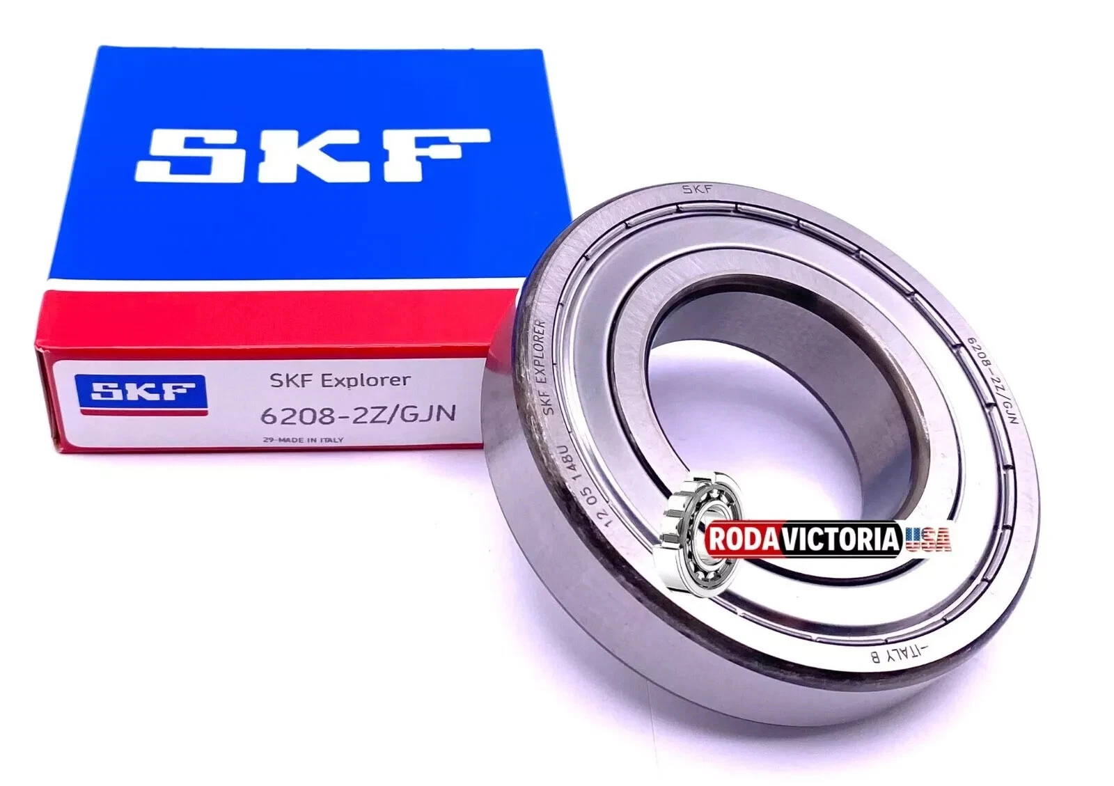 SKF Italy 6208 ZZ GJN Deep Groove Ball Bearing, Metal Shielded 40x80x18 mm - Image 2