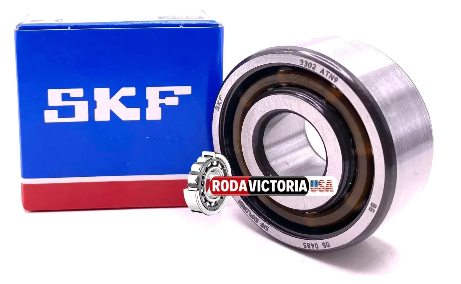 SKF 3302 ATN9 Angular Contact Ball Bearing. Open, No Seals 15x42x19 mm - Image 2