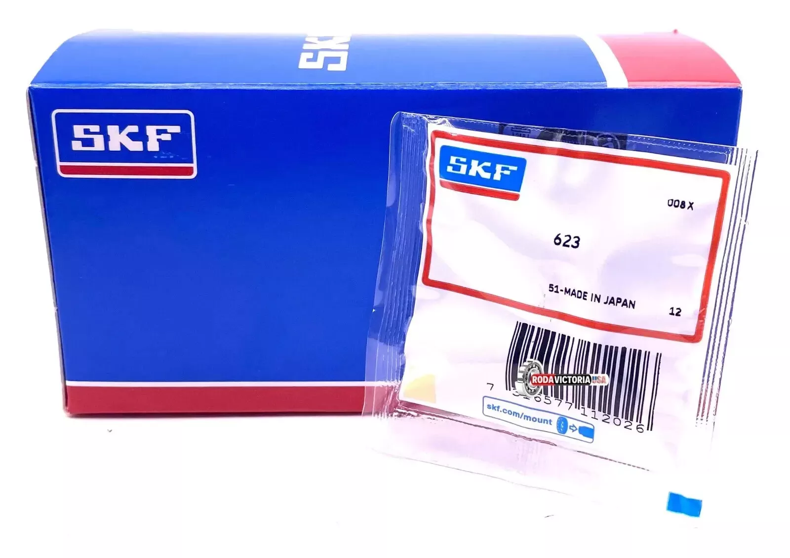 SKF Japan 623 Deep Groove Ball Bearing, Open Type, No Seals 3x10x4 mm - Image 2
