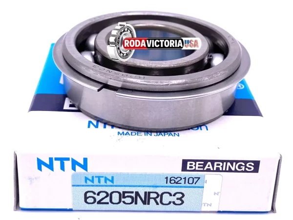 NTN Japan 6205 NR C3 Ball Bearing, Open Type + Snap Ring 25x52x15 mm - Image 3