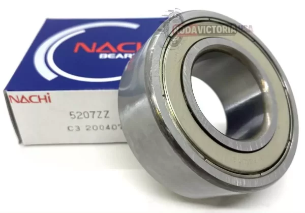 NACHI Japan 5207 C3 Angular Contact Ball Bearing Metal Shielded 3207 35x72x27 mm