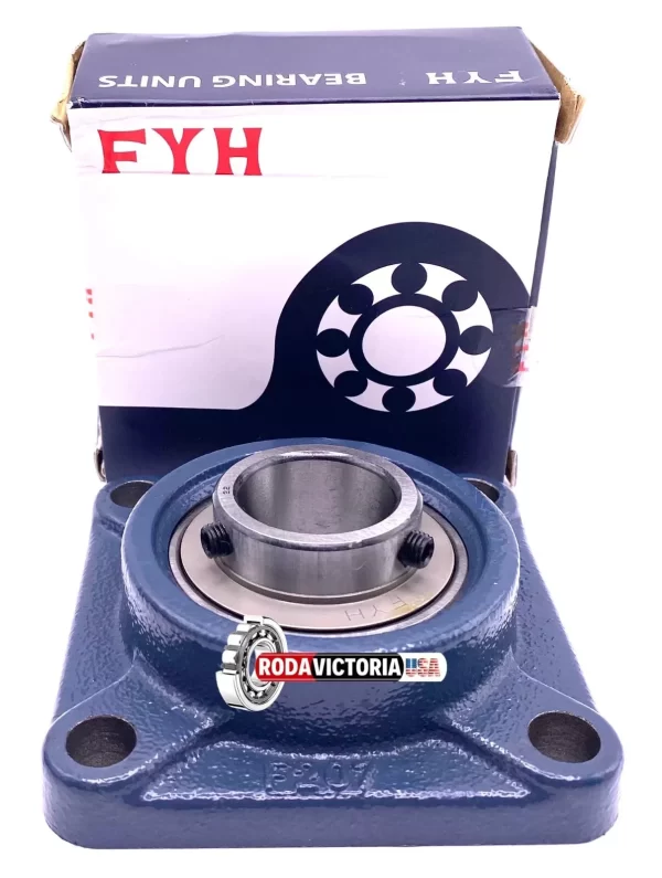 FYH UCF207-22 4 Bolt Flange Block Bearing Unit FYJ1.3/8" 1 3/8" bore - Image 2