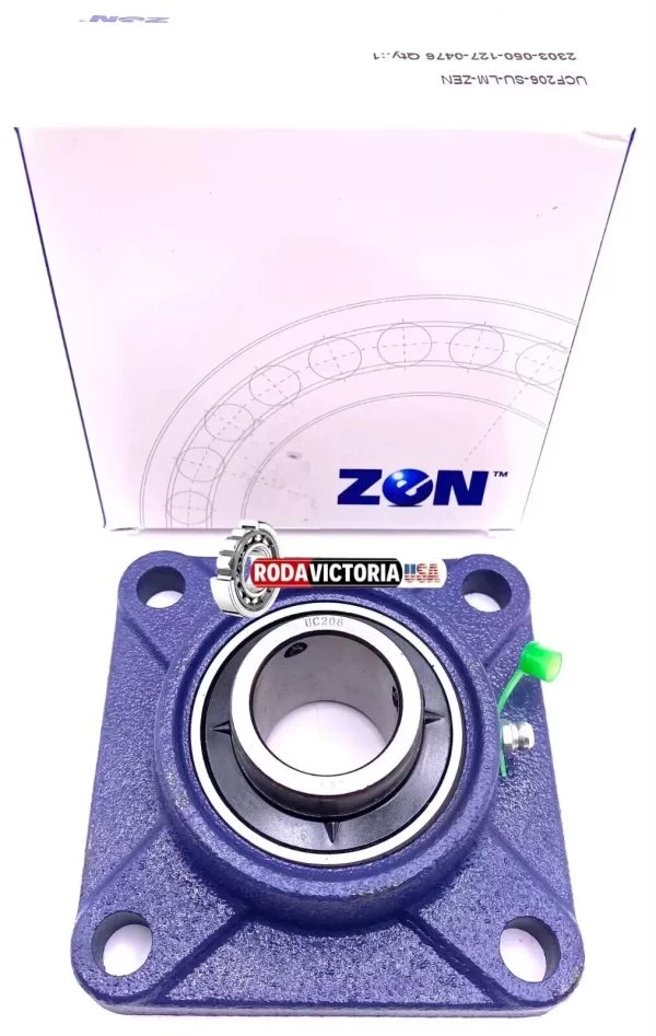 ZEN UCF206 Flanged Housing Bearing Unit UC206 + F206-J7 30mm Bore - Image 2